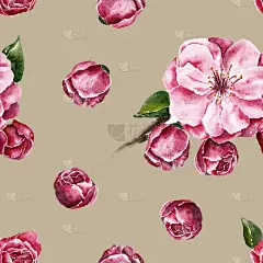 纹路与花枝无缝搭配