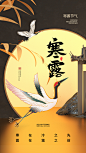 寒露节气手机海报