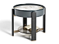 Round marble high side table KEAN | Round coffee table by Formitalia