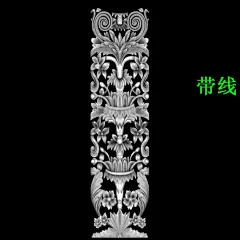 C437精雕图灰度浮雕图雕刻欧式图库