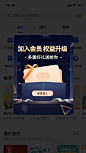 插画精致通用会员弹窗广告