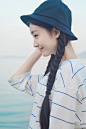 清纯小女生户外摄影可爱迷人-Y美女图片网