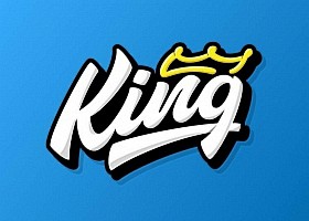 king 国王卡通英文字体