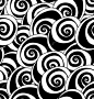 Seamless flower pattern with black and white roses. Abstract flowers background. Vector illustration.