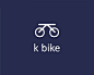 kbike标志设计 K字母 自行车 运动 交通工具 竞赛 健身 蓝色 商标设计  图标 图形 标志 logo 国外 外国 国内 品牌 设计 创意 欣赏