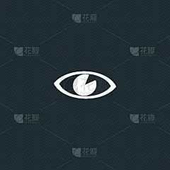 计算机图标,海角白眼鸟,轮廓,人,概念,视力,睫毛,现代,弯曲,设计