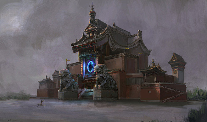 中国风建筑_火熊网