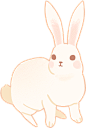 中秋月饼台面水彩完整插画兔子