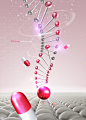 化妆品物品生物研究DNA分子结构元素_PSD分层：