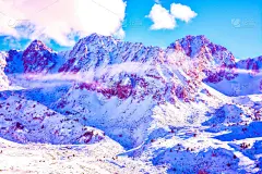 安道尔,卡莎隘口,山景城,公园,洛矶山脉,水平画幅,山,雪,无人,巨大的