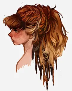 手绘欧美女生_新图网 https://ixintu.com 女生插画 游戏人物 外国女生 女孩 可爱女孩