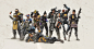 Apex Legends Character Lineup and box art, Autumn Rain Turkel : I'm super excited to be able to be part of an awesome project that I can finally talk about. I have the great fortune to work at BOND. One of the clients I work with is EA and Respawn. They r