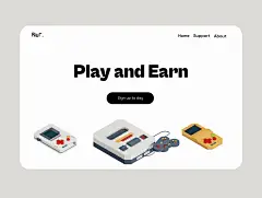 3D Retro Gadgets 老式怀旧游戏机电话收音机复古电子产品3D插画png免抠图片素材_UIGUI