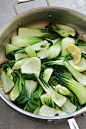 Ginger Soy Bok Choy - the easiest and healthiest bok choy recipe ever. Calls for only 5 ingredients and 10 minutes to make. It's so delicious | rasamalaysia.com