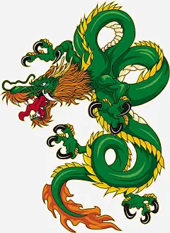 手绘青龙高清素材 中国龙 动物 手绘龙 盘旋的龙 青龙 免抠png 设计图片 免费下载