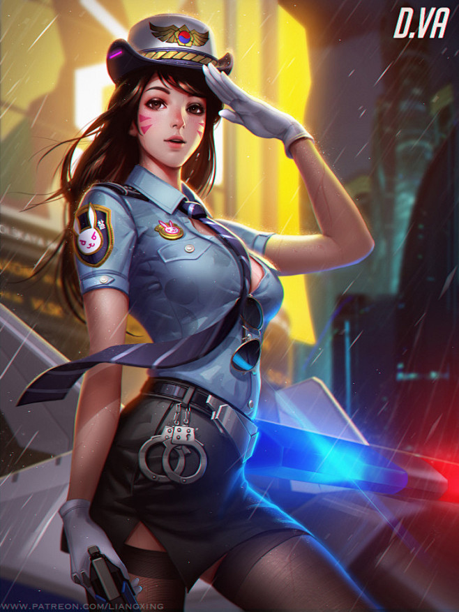 Officer D.va, Liang ...