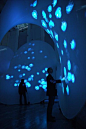 Gorgeous Deep Sea Room Activated by Movement - My Modern Met : Swimming in a glowing, underwater sea of jellyfish would be a really beautiful experience. But, with limited access to the deep sea, this interactive installation by artist Takahiro Matsuo cou