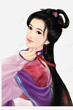古代美女高清素材 中国风 人物 卡通 古代 古代美女 古风 唯美 手绘 美女 免抠png 设计图片 免费下载
