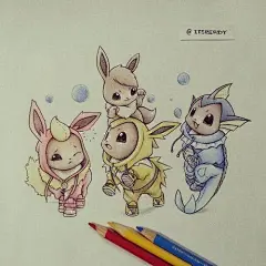 爱打扮的口袋妖怪们 - 插画 - 插画图片_插画师_插画壁纸_场景插画_yidodo.net - 意兜兜