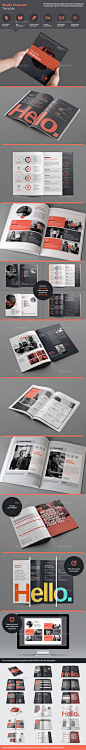 Studio Proposal Template, editorial design by RW Design Studio, via GraphicRiver.