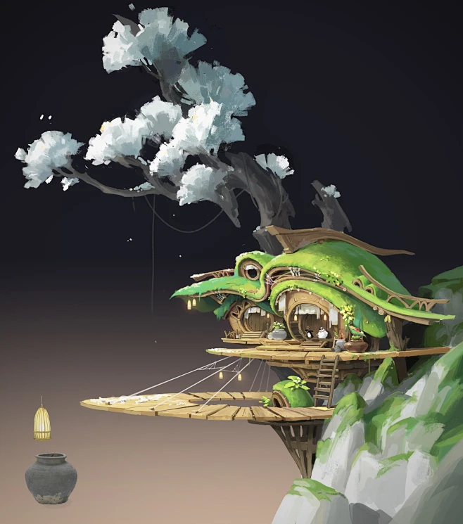 一堆傻鸟练习-花瓣网