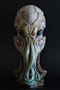 Alien Pilot is a full figure resin kit cast in 9 parts in grey resin. It is 9 inches (38 cm) tall and has magnetic switch out head and helmet options. Paint sample by Phil Sera. Kit comes unpainted. -