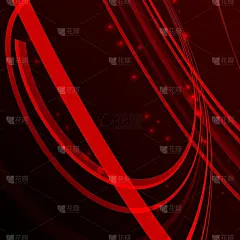 向量抽象插图曲线线光线