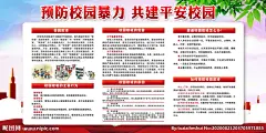 预防校园暴力宣传公益海报