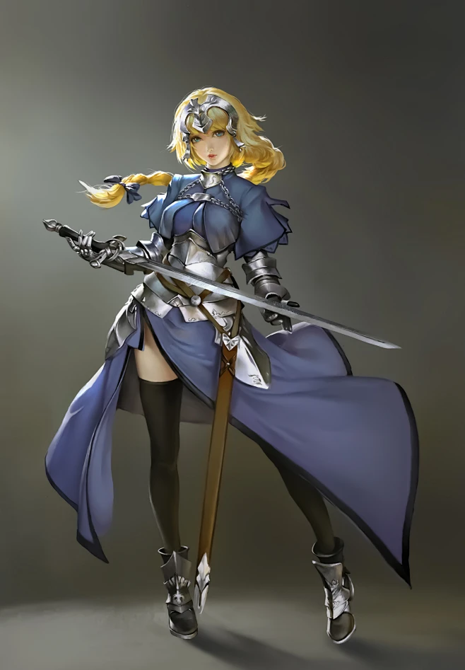 Anime 1920x2763 Ley Bowen drawing women blonde long hair tiaras armor ...