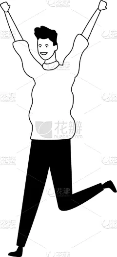 男人,舞蹈,快乐,卡通,可爱的,商务,人,专业人员,多样,肖像