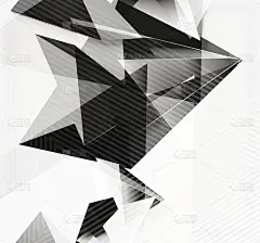三维三角形和金字塔，抽象几何向量