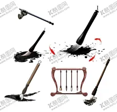 毛笔素材 【酷图网】毛笔,书法,艺术,画,笔墨纸砚,画笔,墨,墨水,艺术字格言,励志,读书,学校,校园,文化墙,校园文化,封面,海报,展板,墨迹,文明礼仪,制度
