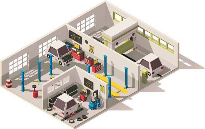 汽车维修车间设计