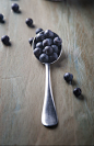 Blueberries on a spoon by Valeria Bismar on 500px