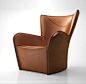 Molteni C Mandrague armchair 2013 leather ...