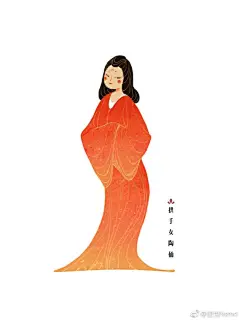 风格尝试，仕女像来源于一些唐代文物 ​​​​