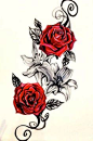 Vintage Rose Temporary Tattoo #TattooIdeasForearm #RoseTattooIdeas #tattooinfo