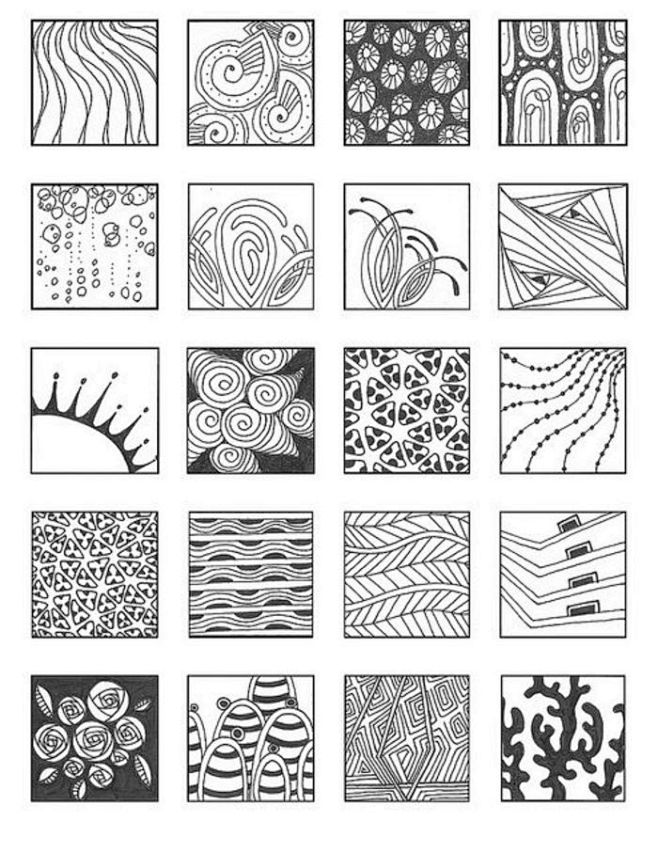 ZENTANGLE PATTERNS n...