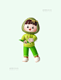 端午节3D立体创意拟人粽子包粽子