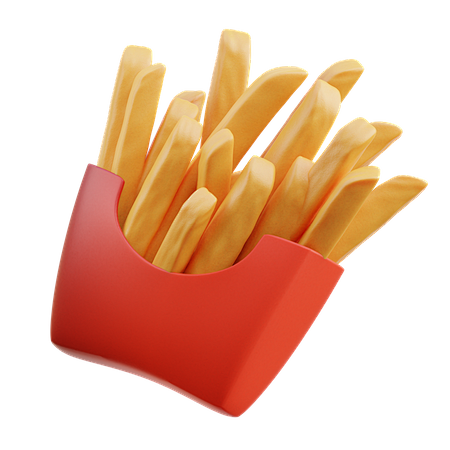 French Fries 3D Illu...