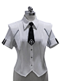 Virtual Military Cool Handsome Shirt Short Pan Cloak Suit - トップス / XL