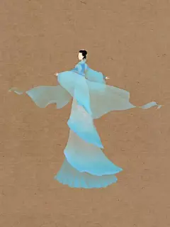 插画师呼葱觅蒜的中国风人物服装插画设计|CG窝插画原画