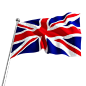 英国国旗带旗杆