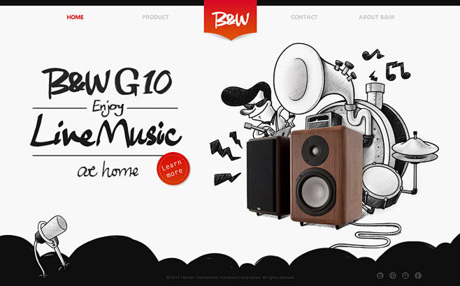 【网站设计】B&G音响-Domoooo ...