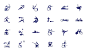 2020东京奥运会首次使用动态图标，广村正彰设计并由井口皓太进行动态制作 : 由广村正彰（Masaaki Hiromura）设计，并由井口皓太（Kota Iguchi）进行动态制作的73个动态图标（icon）分别代表和展示了22种残奥会运动项目和33种奥林匹克运动项目。