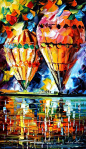 彩虹时刻——美国画家 Leonid afremov 作品欣赏集  （十七）