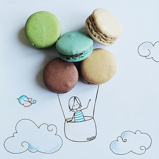 virgola简笔画巧用身边小物的创意漫画文艺圈展示设计时代网poweredby