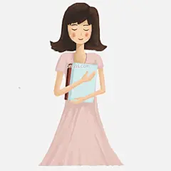 文艺可爱抱着书的女孩可商用元素图片大小2000x2000px 图片尺寸1.09 MB 来自PNG搜索网 pngss.com 免费免扣png素材下载！PSD设计#插画#卷发女孩#卡通#可爱#女生#女学生#人物#人物素#书本#文艺女生#小女孩#学生#