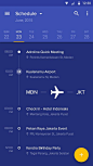 Schedule Application Interface – Mobile app by Afrian Hanafi: 