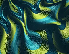 NOVELTY WAVES花式波线背景图案 [37P] - 美术插画